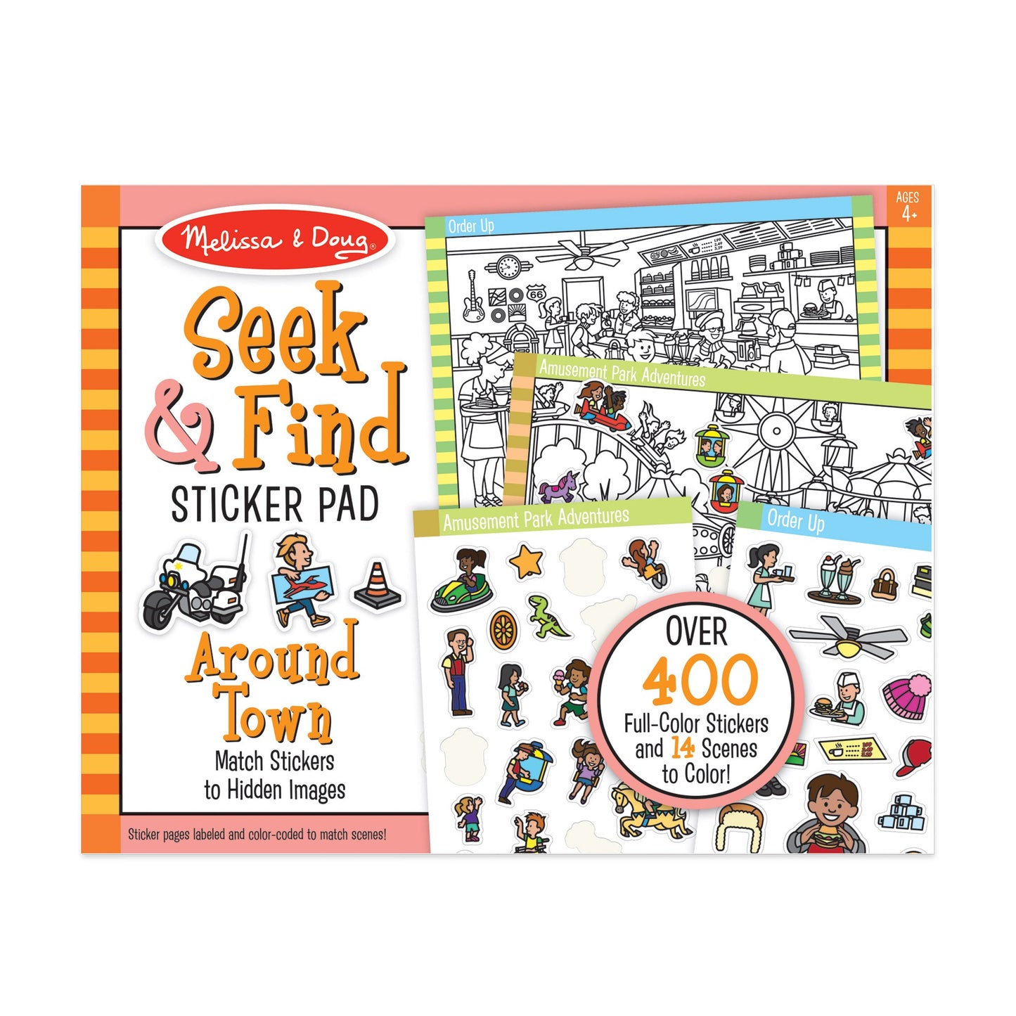 Seek & Find Sticker Pad – Around Town