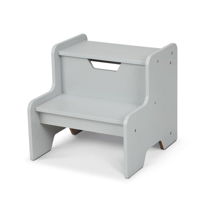 Wooden Step Stool – Gray