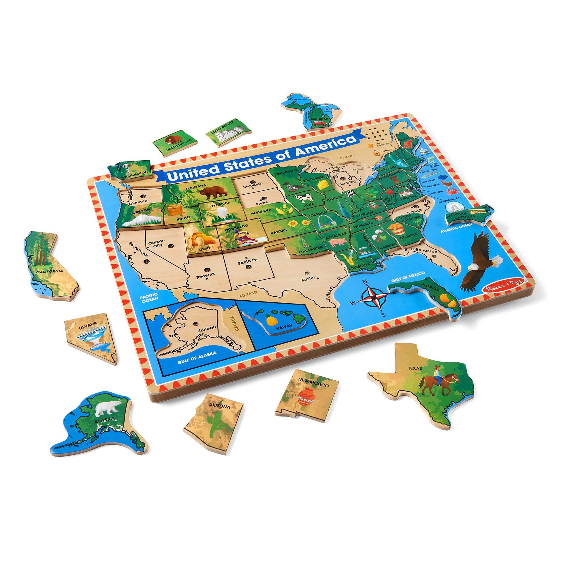 U.S.A. Sound Puzzle - 40 Pieces