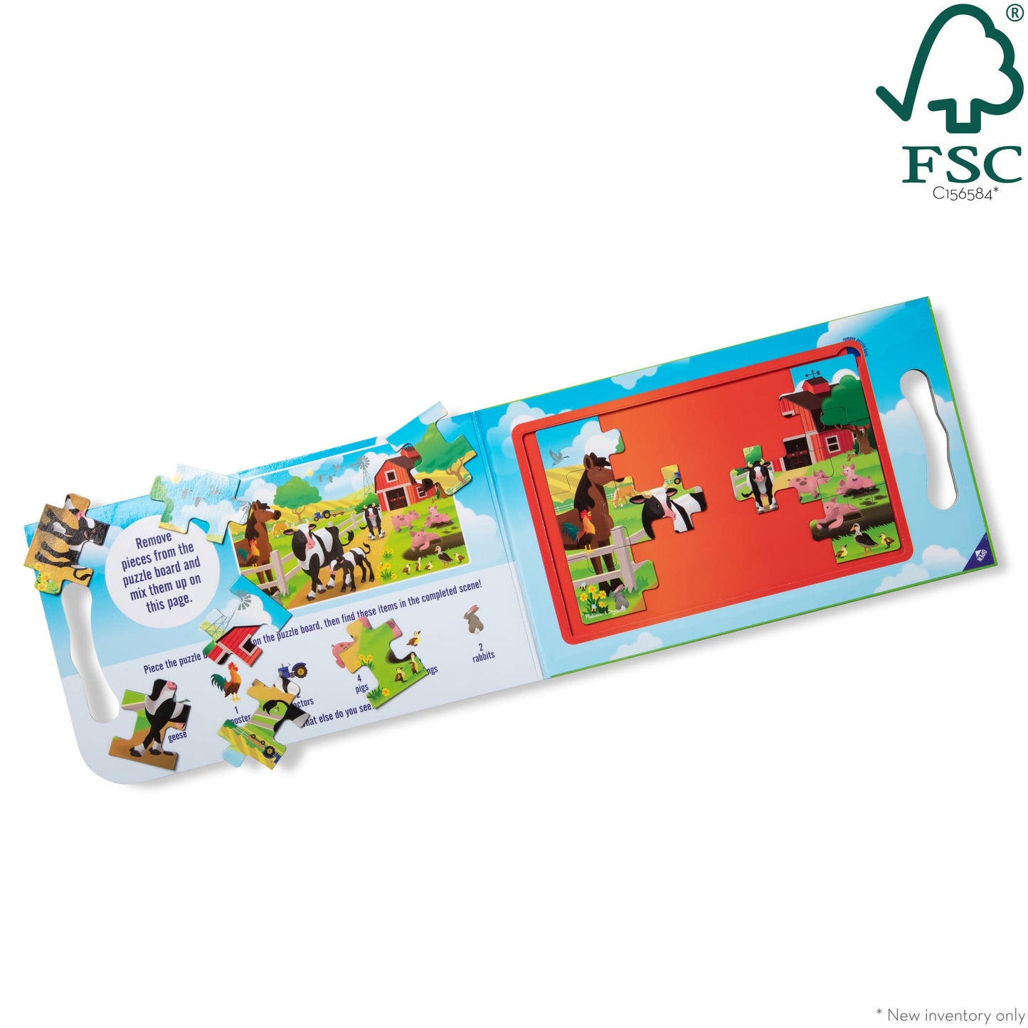 Take-Along Magnetic Jigsaw Puzzles – On the Farm