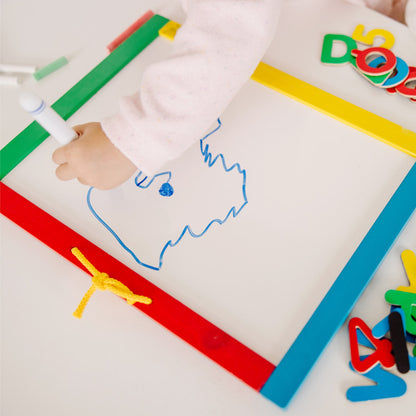 Magnetic Chalkboard & Dry-Erase Board (Uppercase)