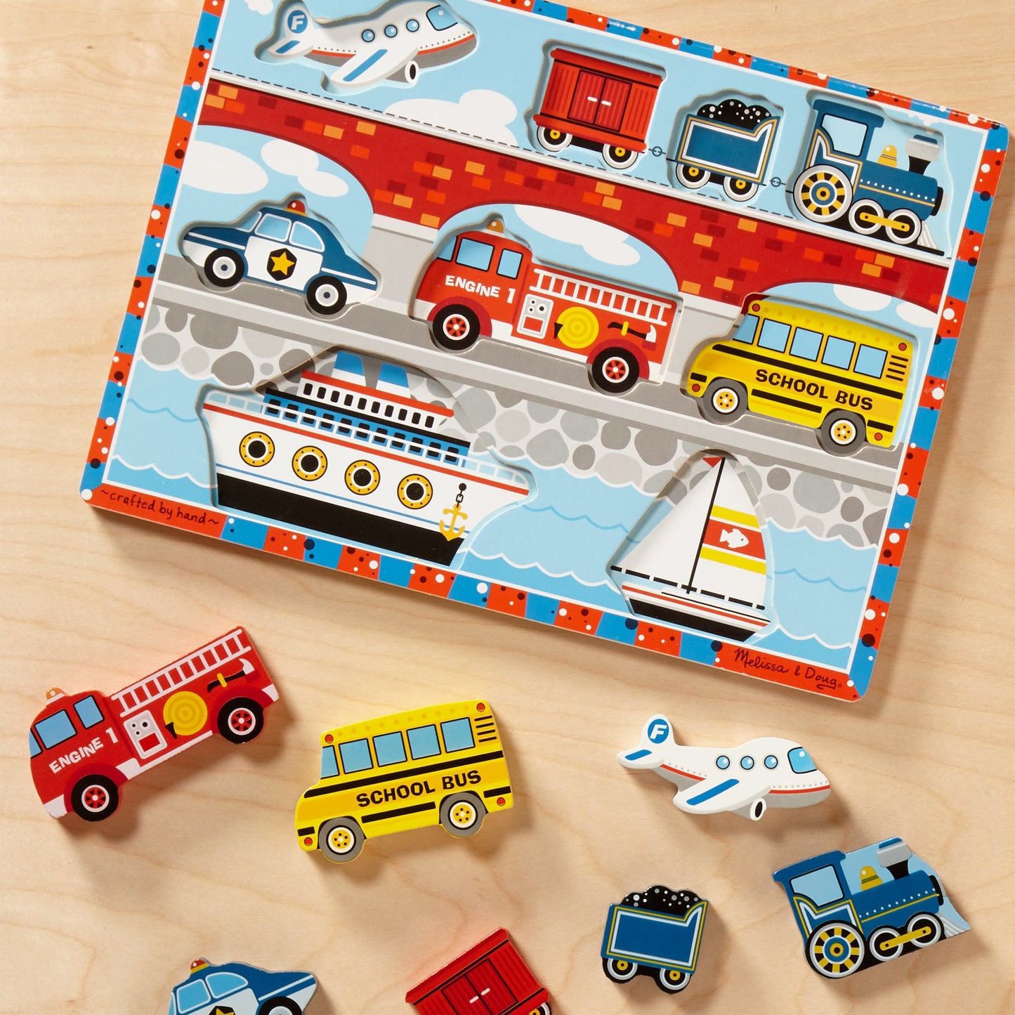 Vehicles Chunky Puzzle - 9 Pieces
