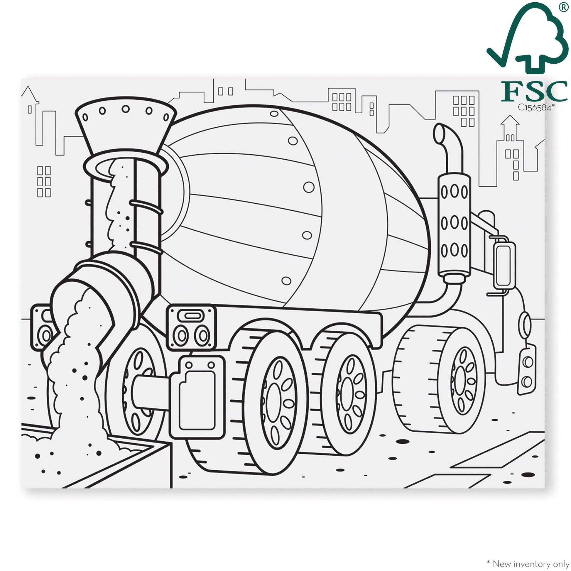 Jumbo Coloring Pad - Vehicles