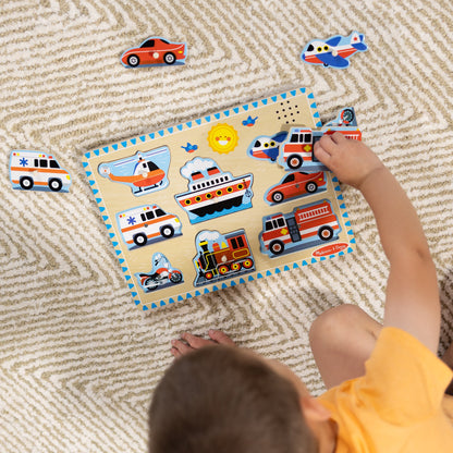 Vehicles Sound Puzzle - 8 Pieces