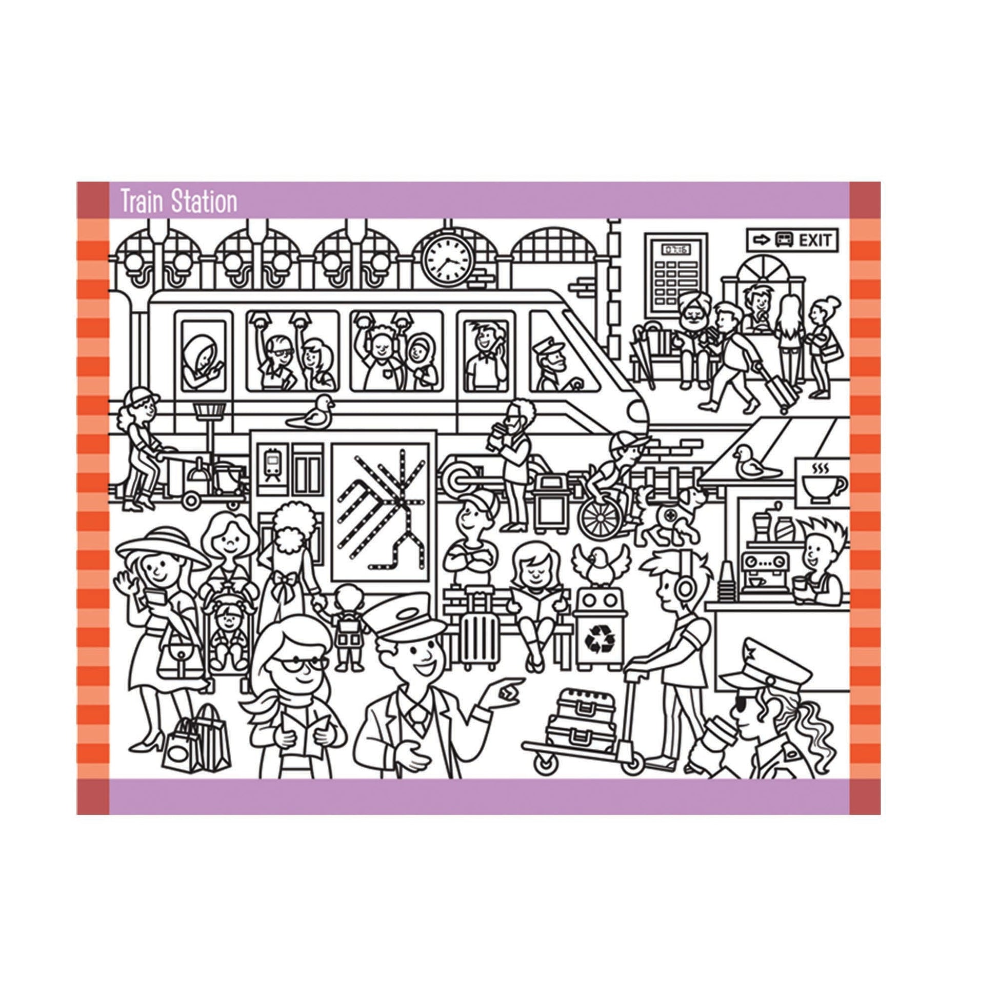 Seek & Find Sticker Pad – Around Town