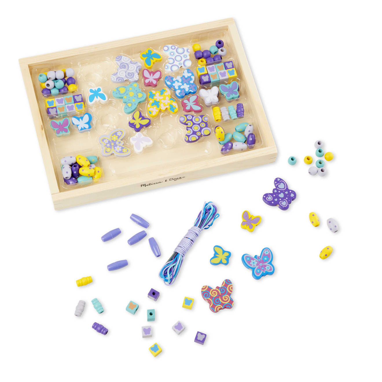 Created by Me! Butterfly Beads Wooden Bead Kit