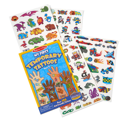 My First Temporary Tattoos: 100+ Kid-Friendly Tattoos - Adventure, Creatures, Sports, and More