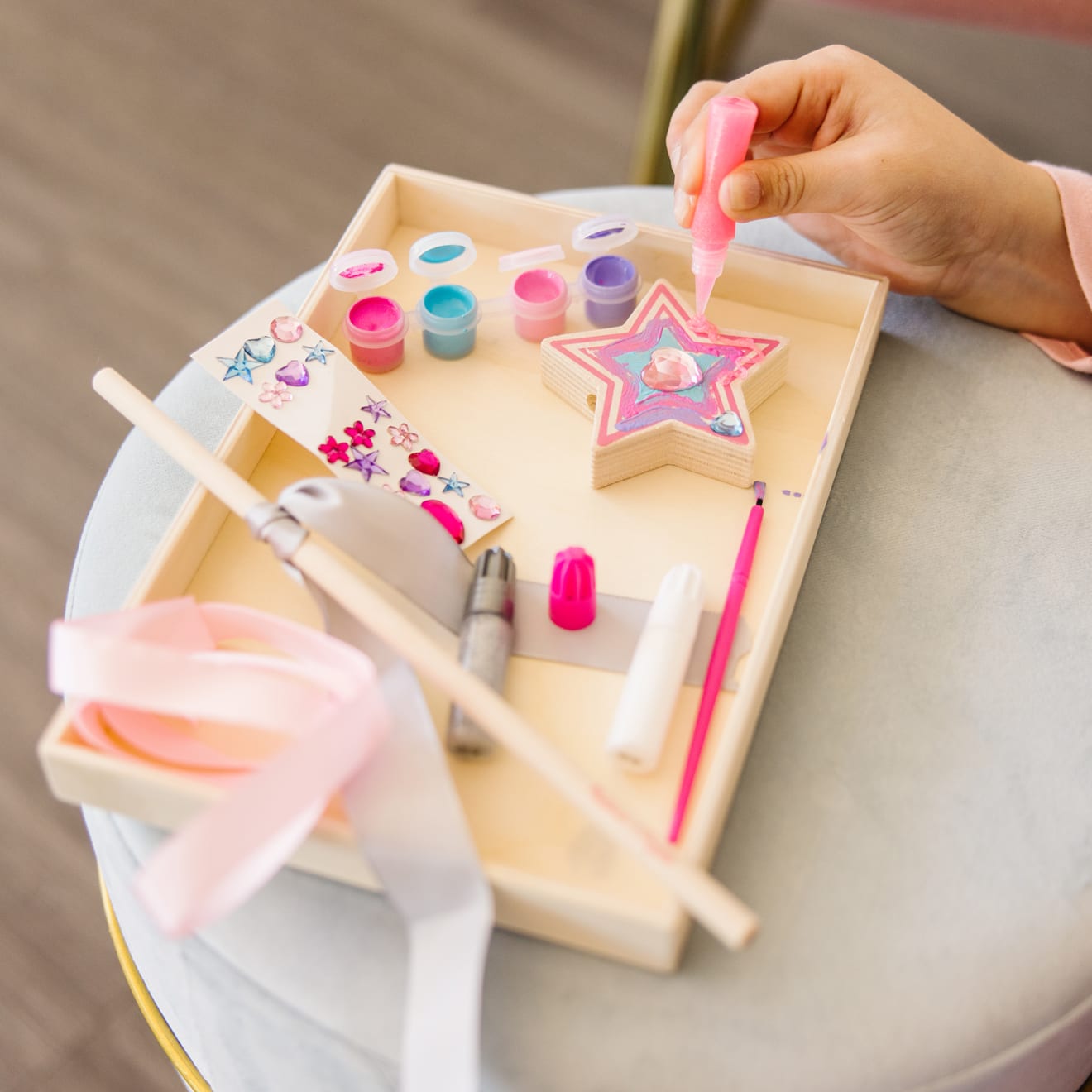 Decorate-Your-Own Wooden Princess Wand