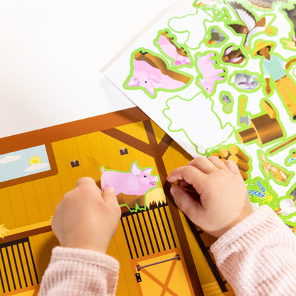 Reusable Sticker Pad - Farm