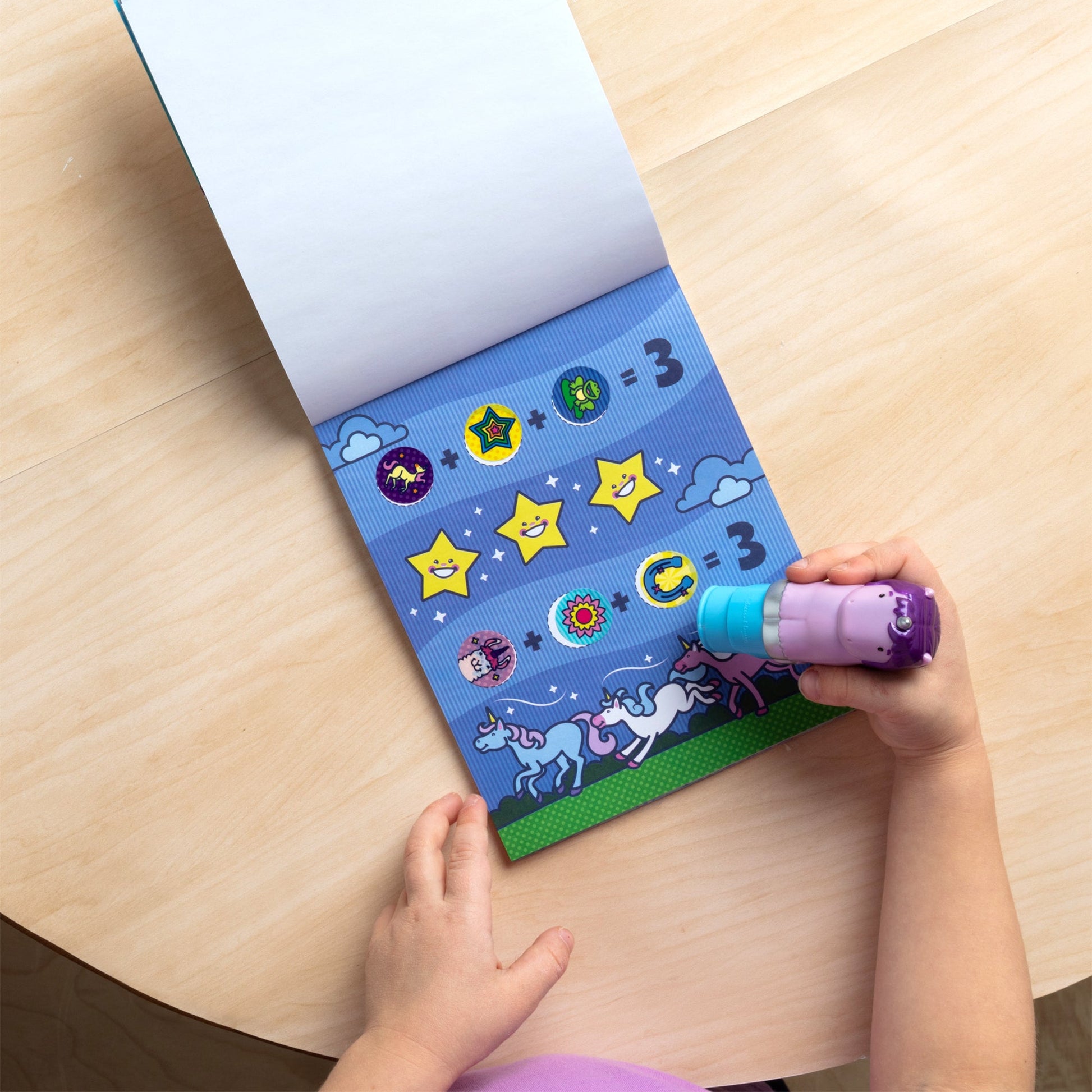 Sticker WOW!™ Activity Pad & Sticker Stamper - Purple Unicorn