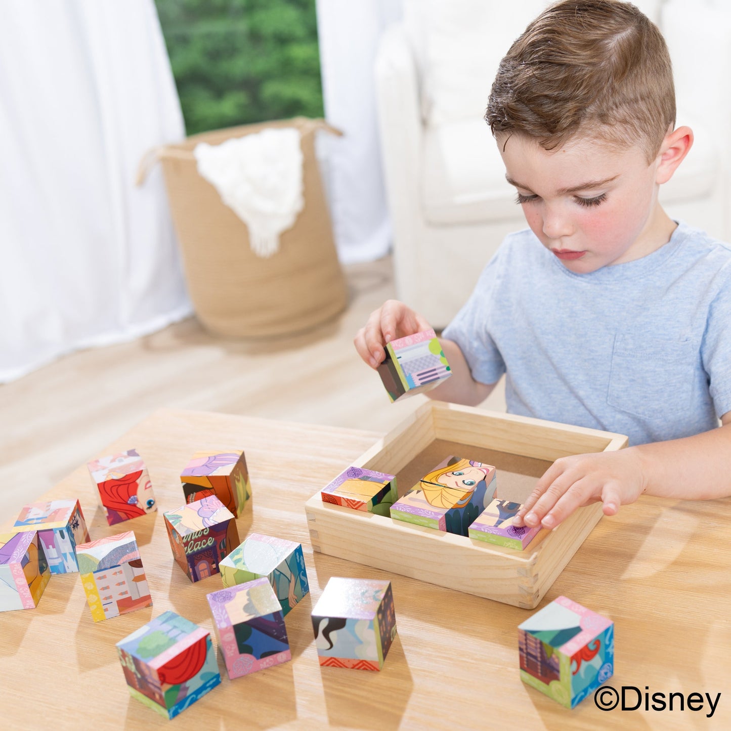 Disney Princess Wooden Cube Puzzle