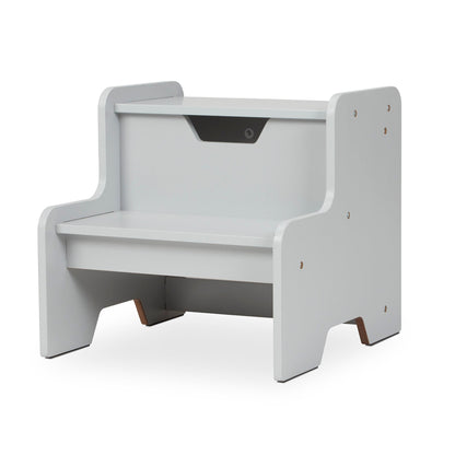 Wooden Step Stool – Gray