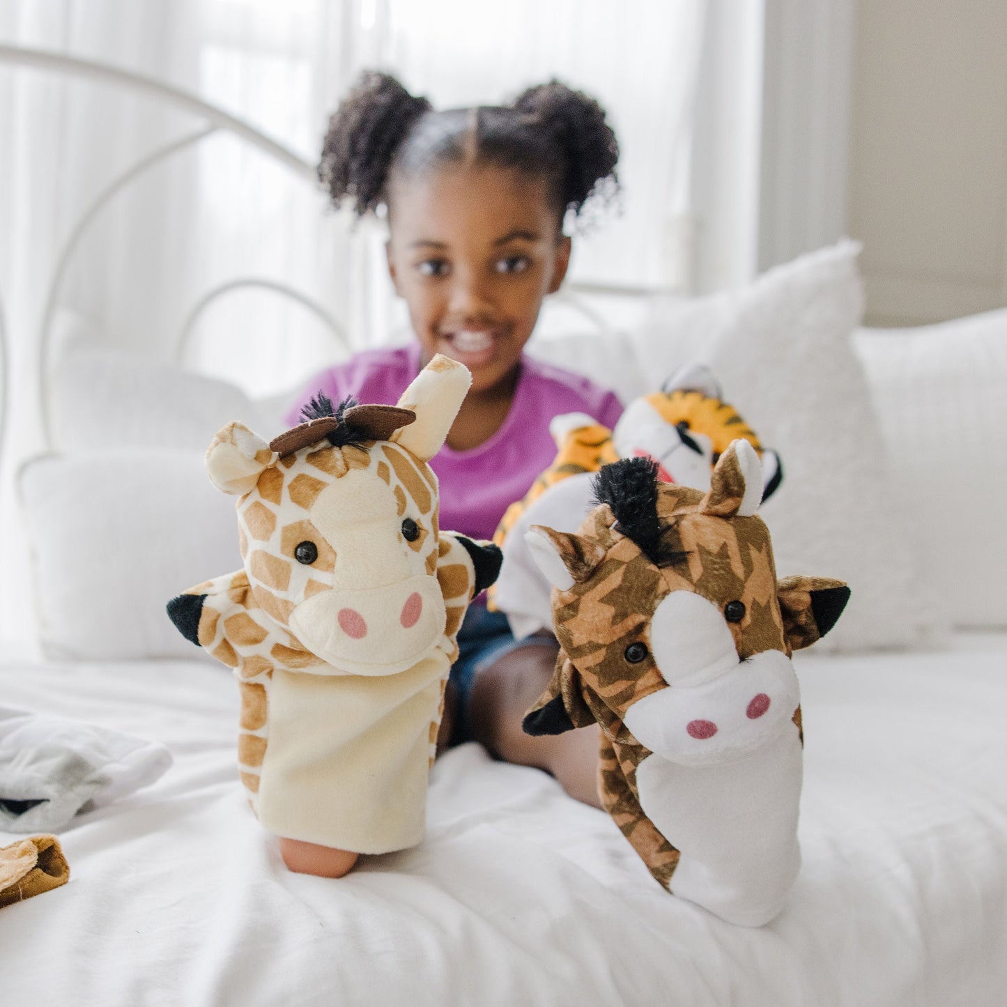 Hand Puppet 2-Pack: Farm Friends, Zoo Friends