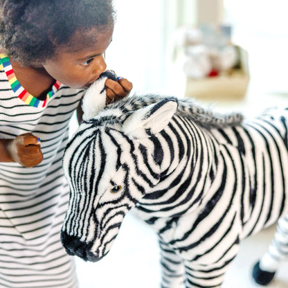 Zebra Lifelike Plush Stuffed Animal