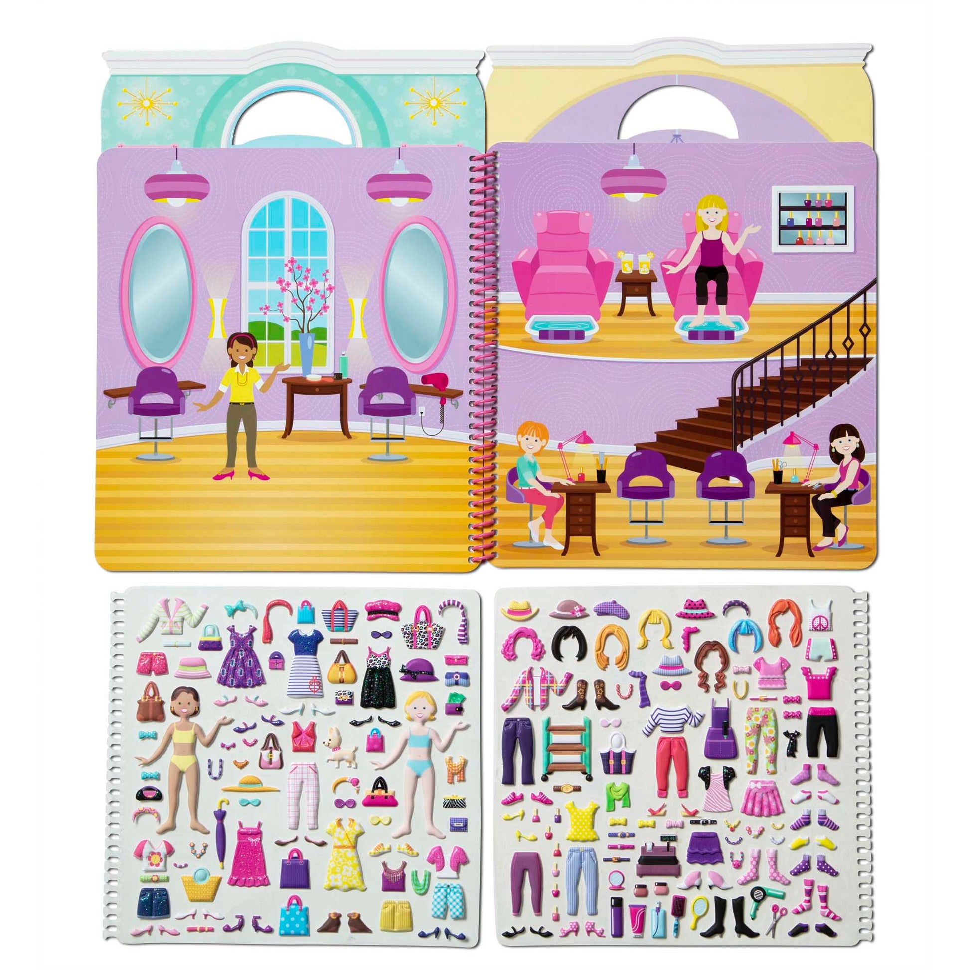 Puffy Sticker Activity Book - Day of Glamour
